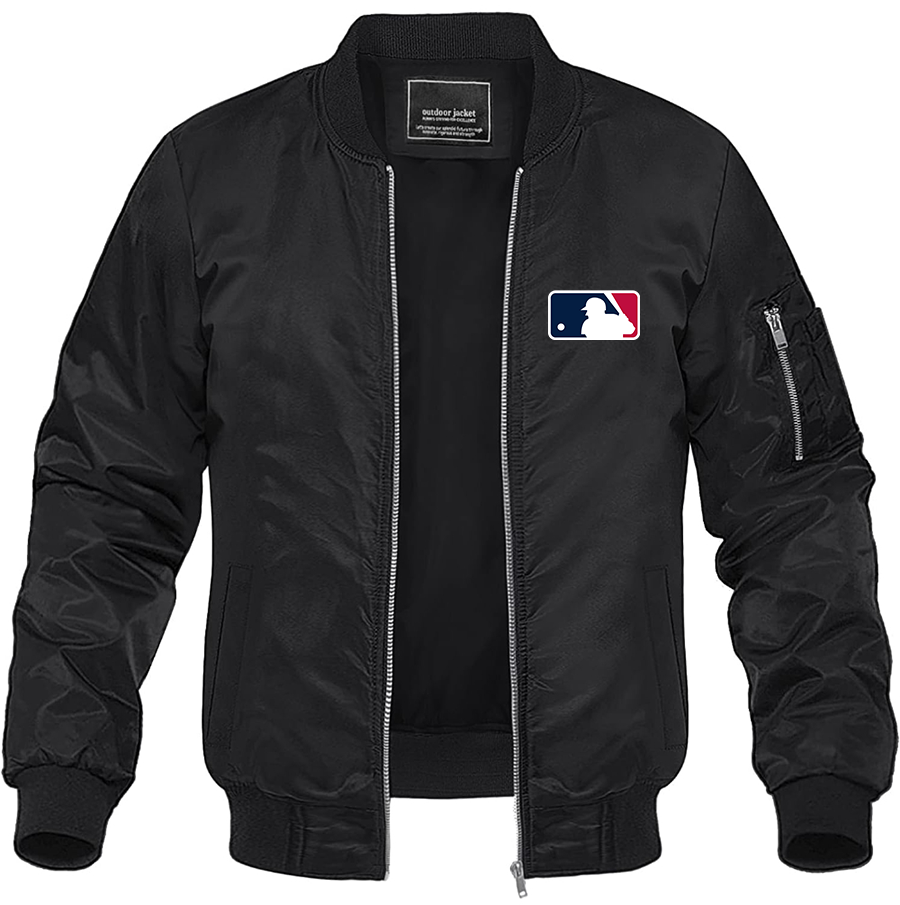 Men's Major League Baseball MLB Lightweight Bomber Jacket Windbreaker Softshell Varsity Jacket