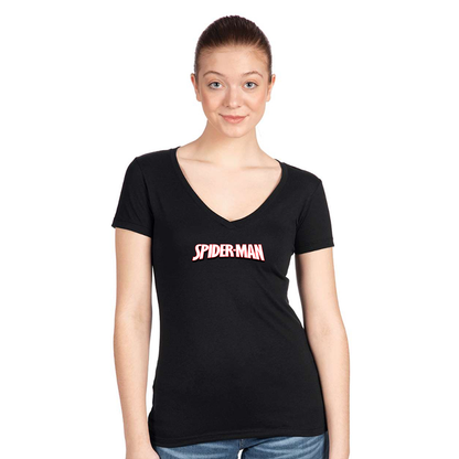 Women's Spider Man Next Level Ideal V-Neck T-Shirt