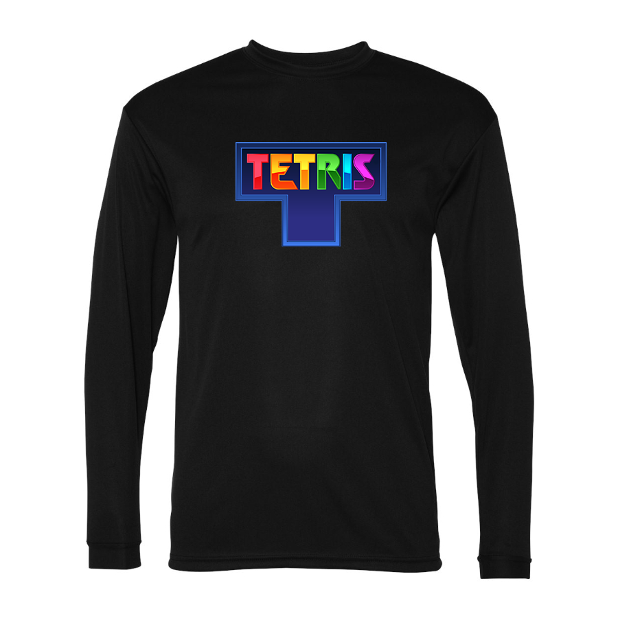 Men's Tetris Polyester Long Sleeve T-Shirt