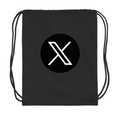 Twitter X Drawstring Bag