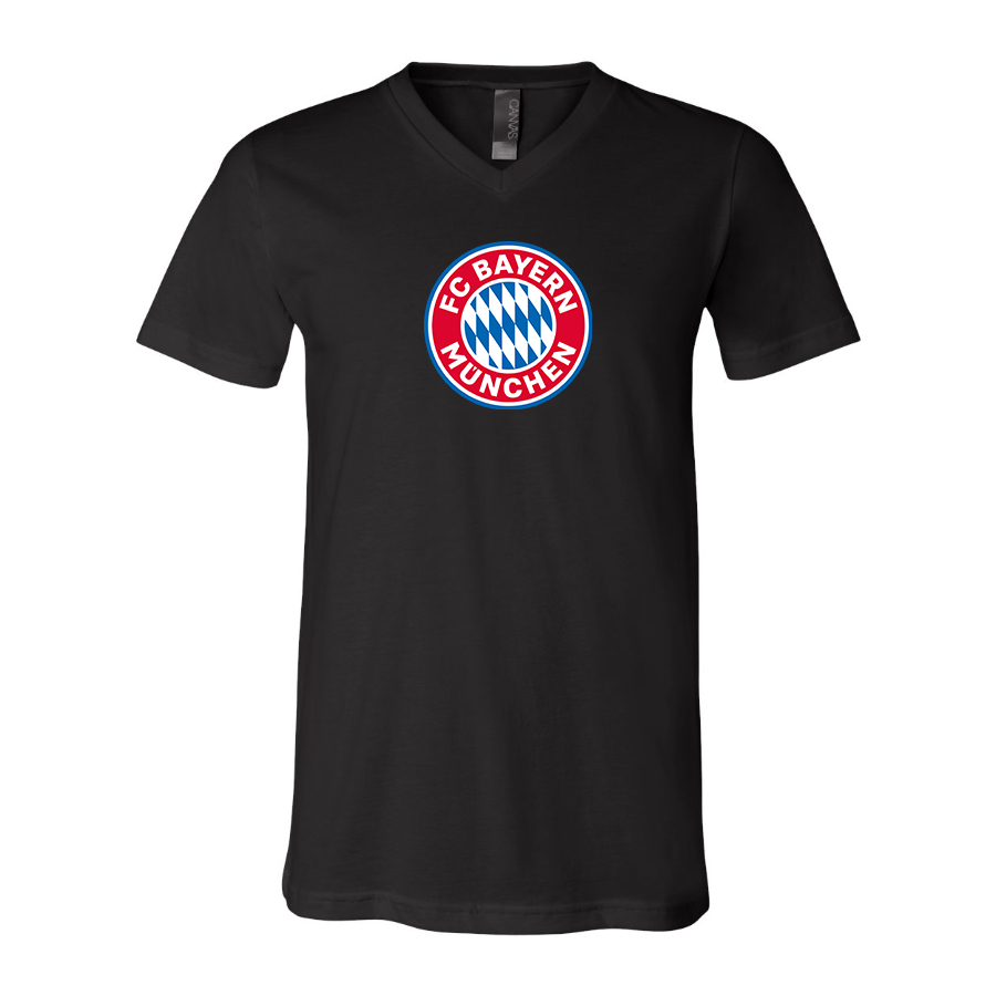 Men's  FC Bayern Munich BELLA  CANVAS  Jersey V-Neck Tee