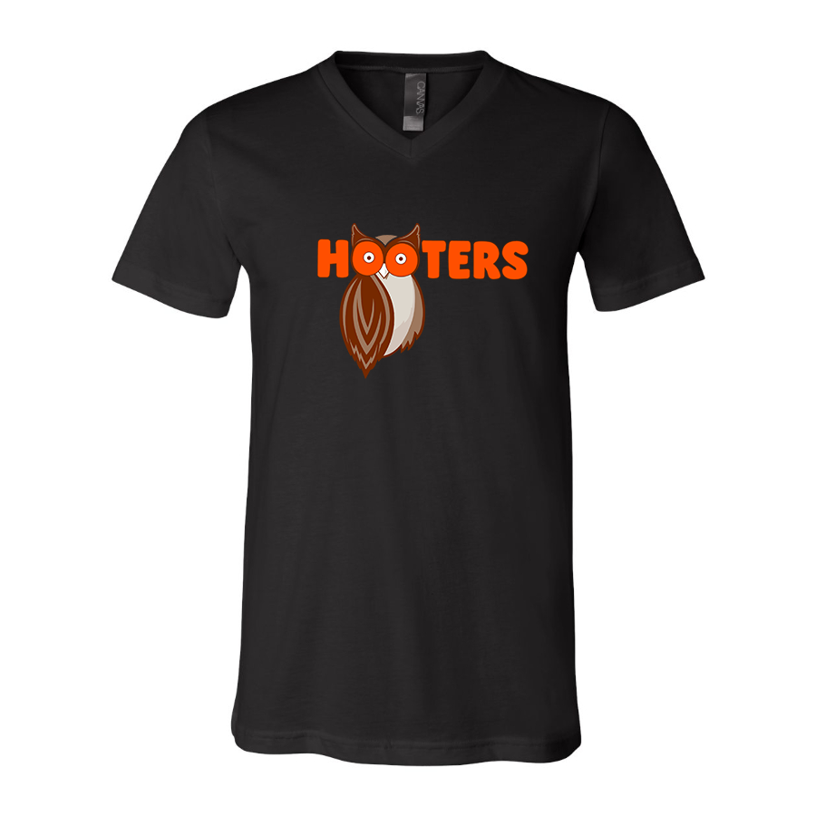 Men's Hooters BELLA  CANVAS  Jersey V-Neck Tee