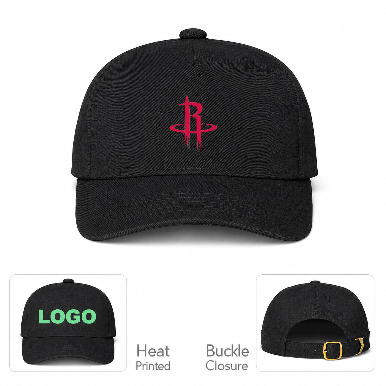 Houston Rockets Dad Baseball Cap Hat