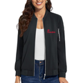 Women's Chick-fil-A Premium Bomber Jacket with Polished Detailing and Functional Sleeve Pocket Modern Luxury Outerwear