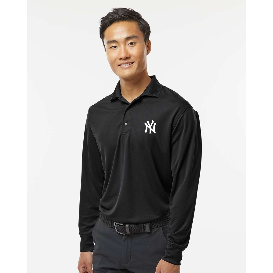 Men's New York NY Yankees Paragon Prescott Long Sleeve Polo