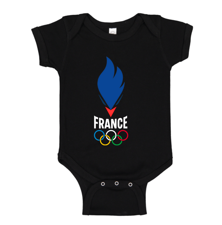 France Olympia 2024 Baby Romper Onesie