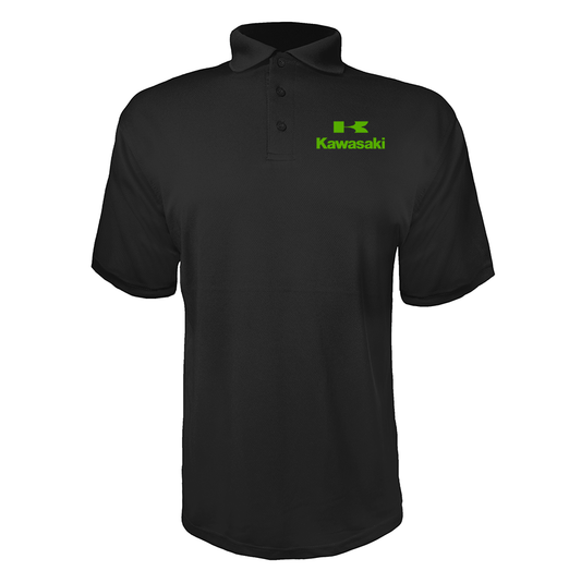 Men's Kawasaki Bike Motorcycle Polyester Polos