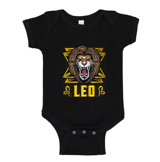 Leo Zodiac Sign Baby Romper Onesie