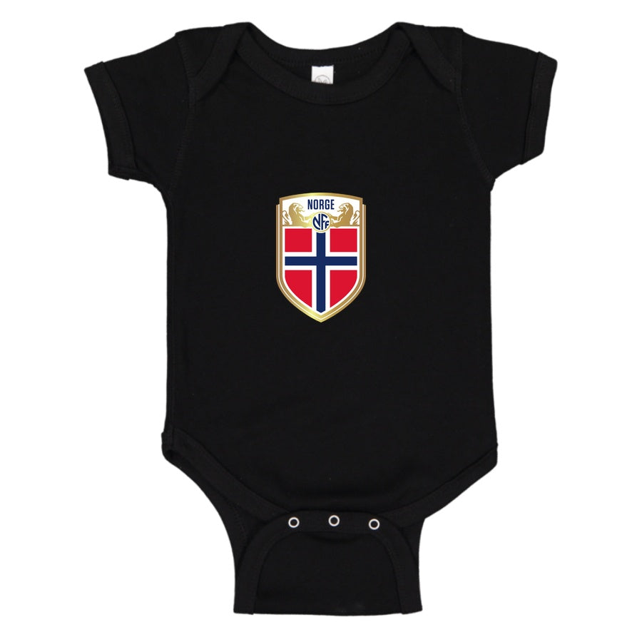 Norway Soccer Baby Romper Onesie