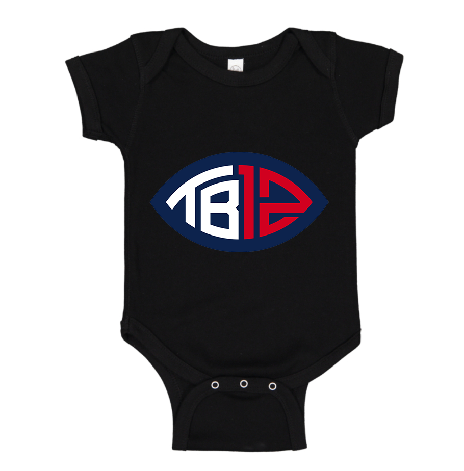 Tom Brady 12 Baby Romper Onesie