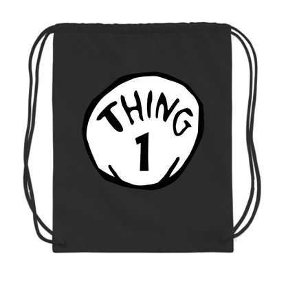 Dr. Suess Thing 1 Drawstring Bag