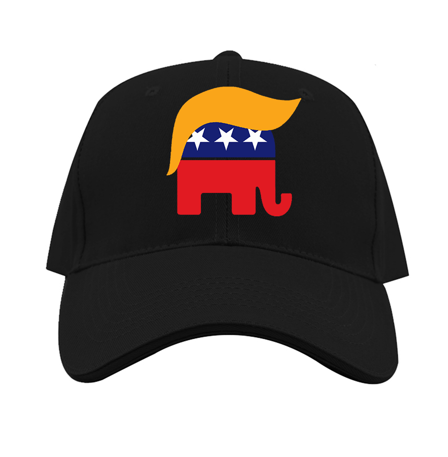 Donald Trump Hair Elephant Dad Baseball Cap Hat