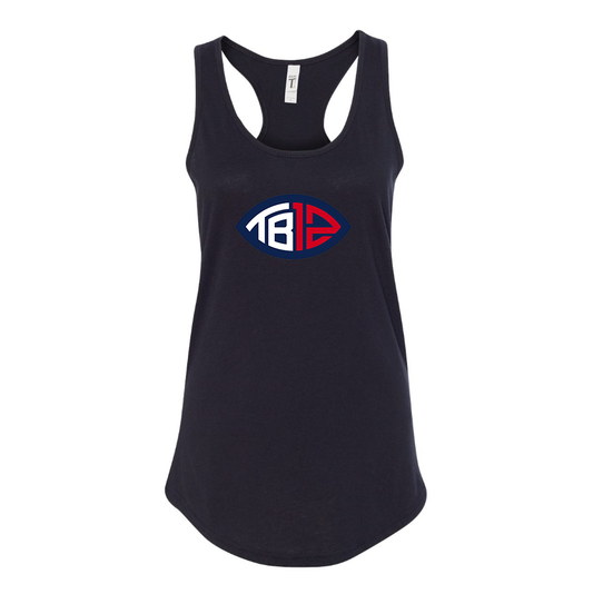 Women's Tom Brady 12 Racerback Tank Top