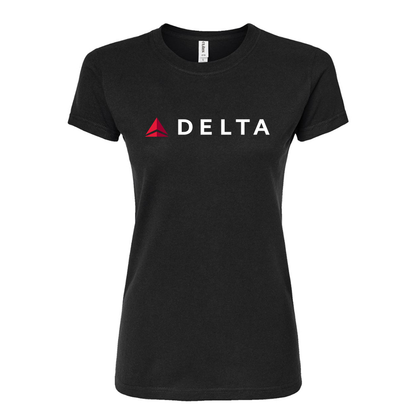 Women's Delta Airlines Round Neck T-Shirt