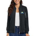 Women's Days Inn Premium Bomber Jacket with Polished Detailing and Functional Sleeve Pocket Modern Luxury Outerwear