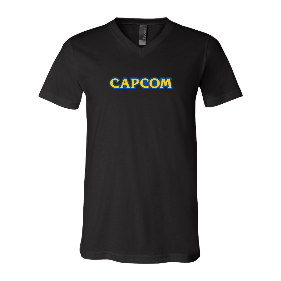 Men's Capcom BELLA  CANVAS  Jersey V-Neck Tee