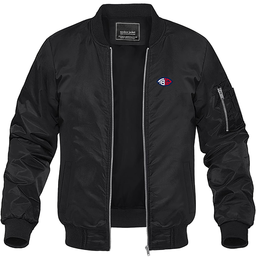 Men's Tom Brady 12 Lightweight Bomber Jacket Windbreaker Softshell Varsity Jacket