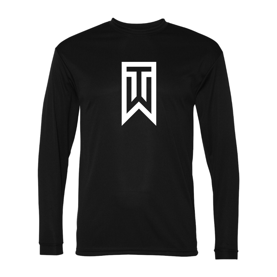 Men's Tiger Woods Polyester Long Sleeve T-Shirt