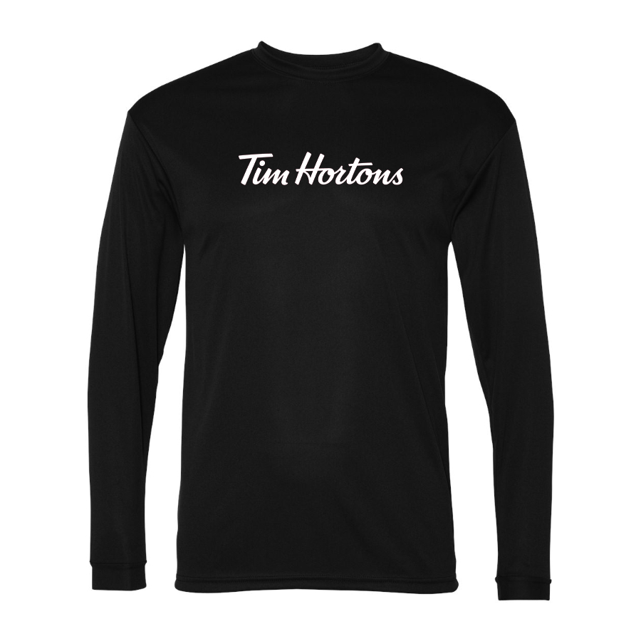 Men's Tim Hortons  Polyester Long Sleeve T-Shirt