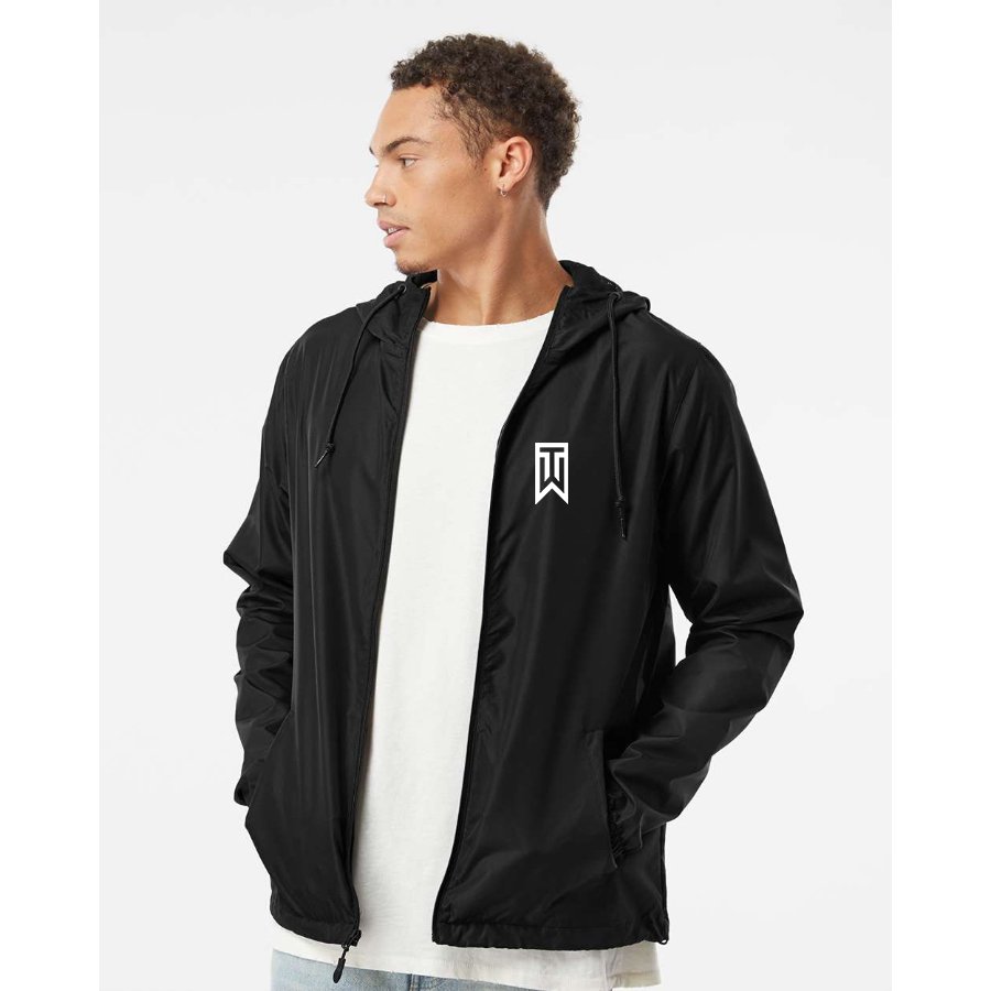 Men's Tiger Woods Independent Trading Co Lightweight Windbreaker Full-Zip Jacket