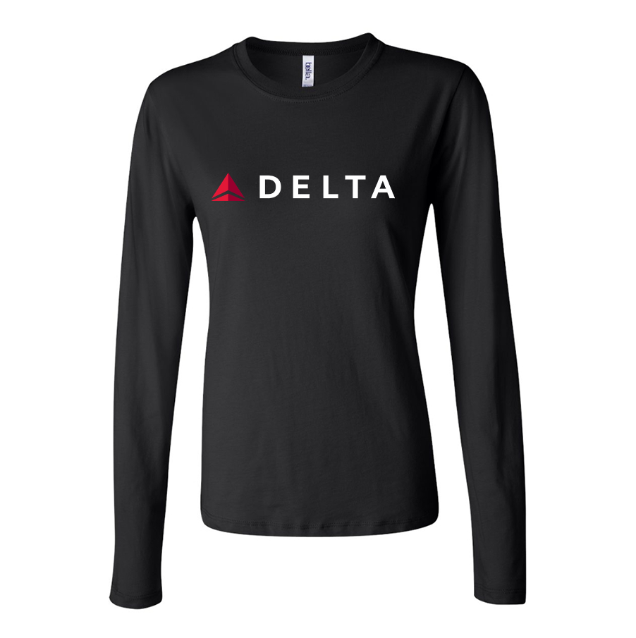 Women's Delta Airlines Long Sleeve T-Shirt