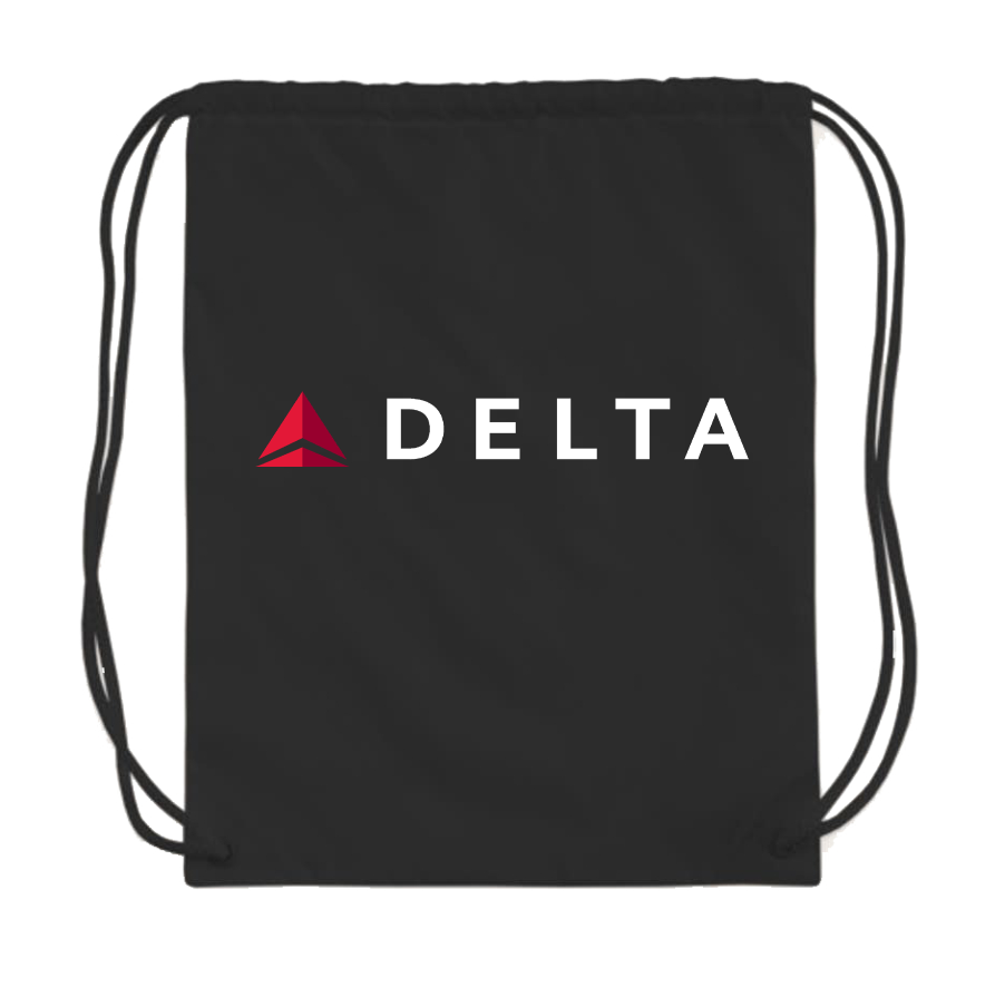 Delta Airlines Drawstring Bag