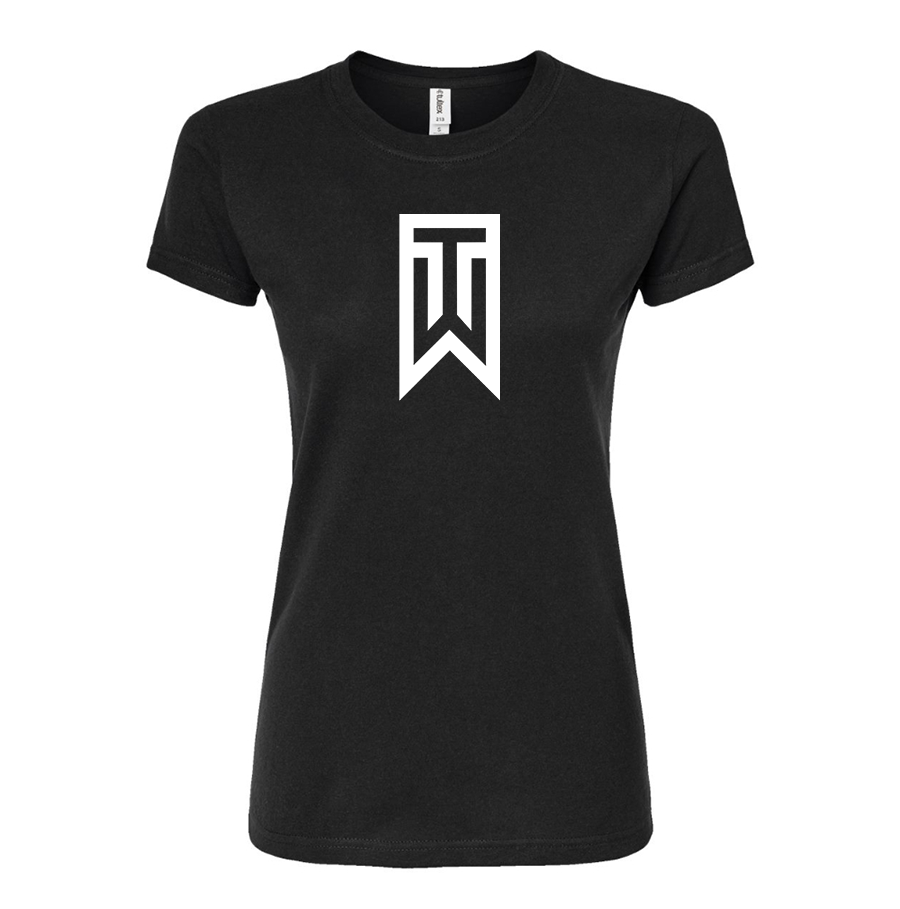 Women's  Tiger Woods Round Neck T-Shirt
