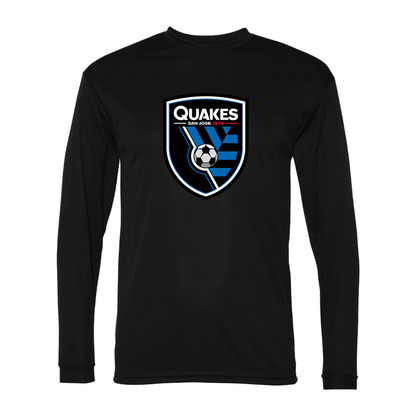 San Joke Earthquakes Sport Performance Long Sleeve T-Shirt