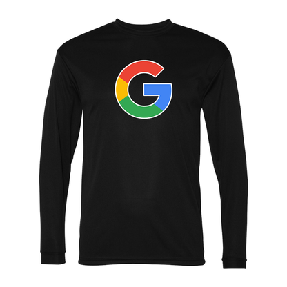 Men's Google Polyester Long Sleeve T-Shirt