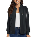 Women's Allegiant Air Premium Bomber Jacket with Polished Detailing and Functional Sleeve Pocket Modern Luxury Outerwear