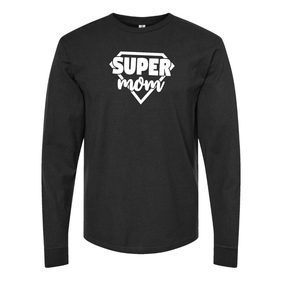 Men's  Super Mom  Long sleeves T-Shirt