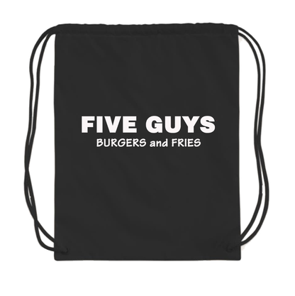 Five Guys Drawstring Bag