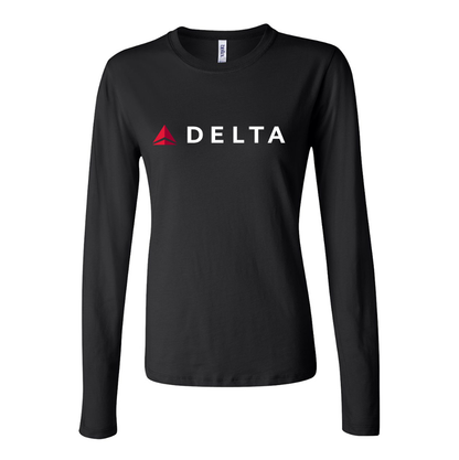 Women's Delta Airlines Long Sleeve T-Shirt