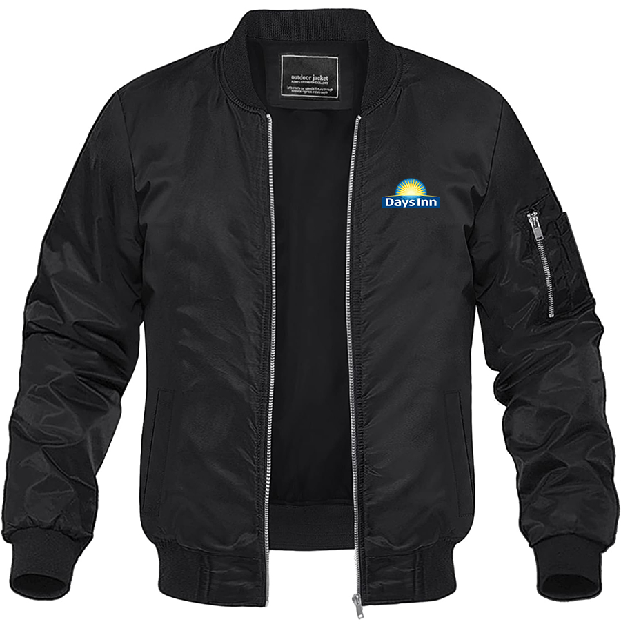 Men's Days Inn Lightweight Bomber Jacket Windbreaker Softshell Varsity Jacket
