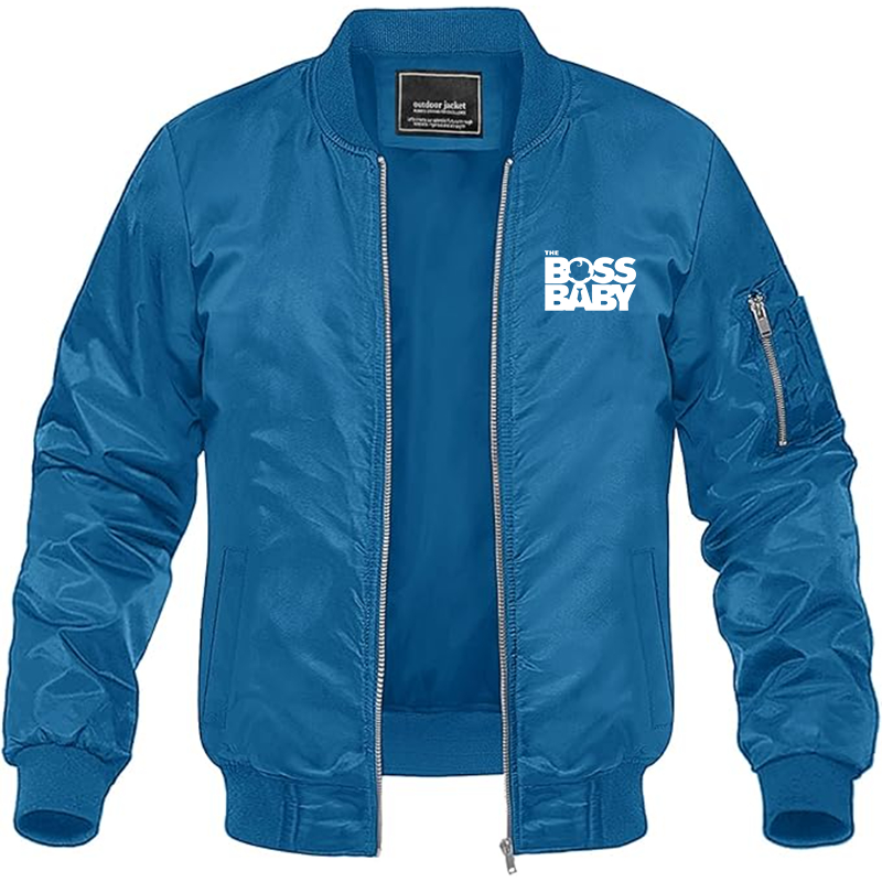 MAGNIVIT Men's Boss Baby  Lightweight Bomber Jacket Windbreaker Casual Fall Spring Outdoor Coat