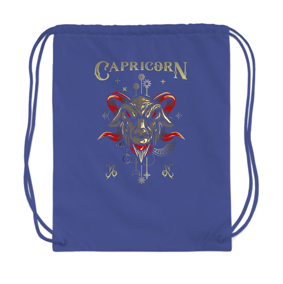 Capricorn Zodiac Drawstring Bag