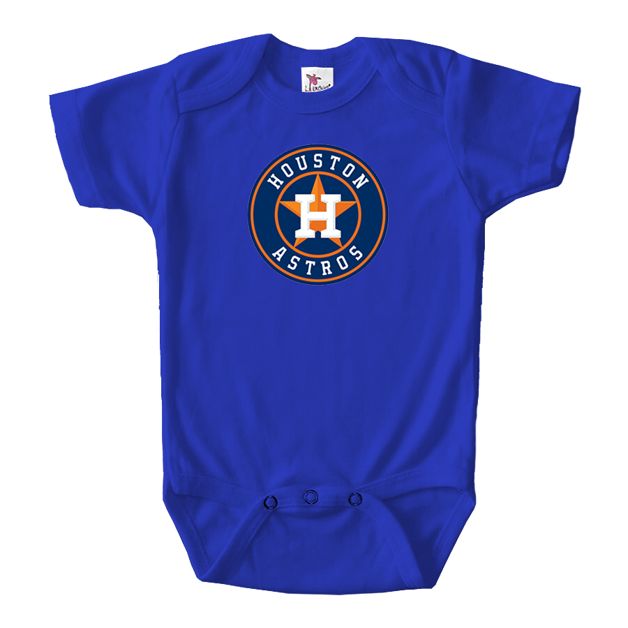 Houston Astros Baseball Baby Romper Onesie