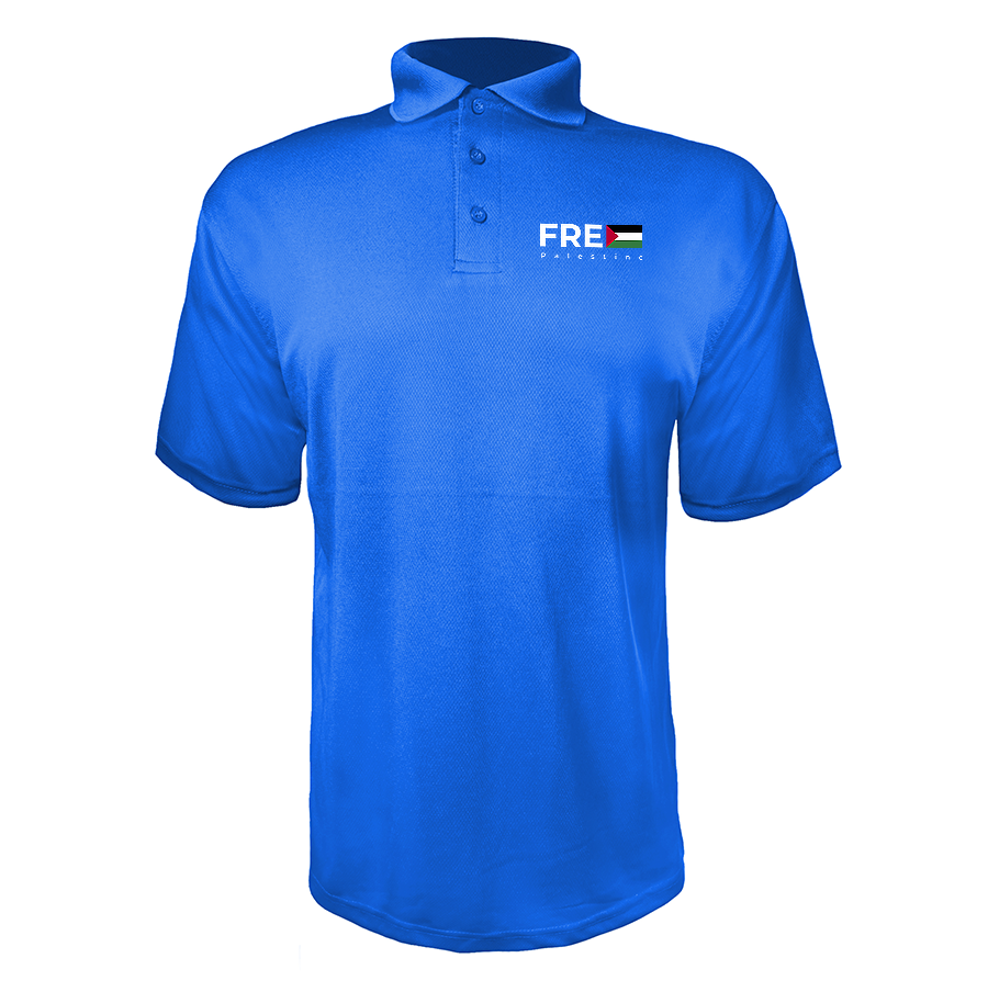 Men's Free Palestine Polyester Polos