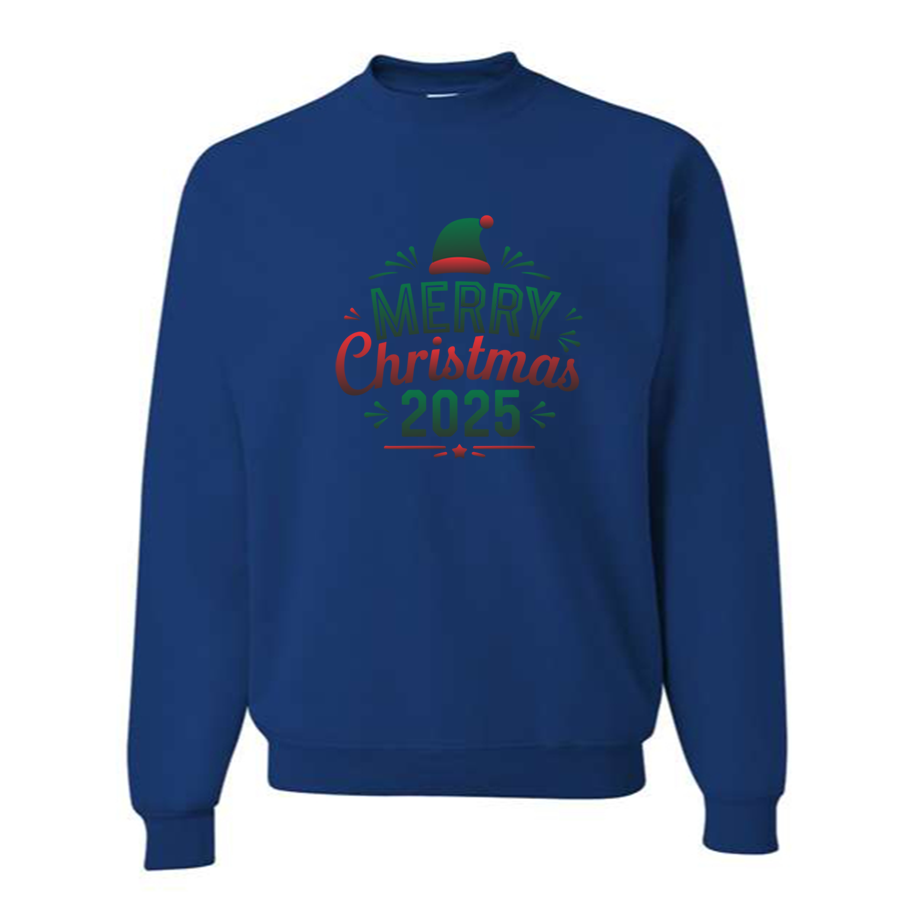 Men's Merry Christmas 2025 Crewneck Sweatshirt