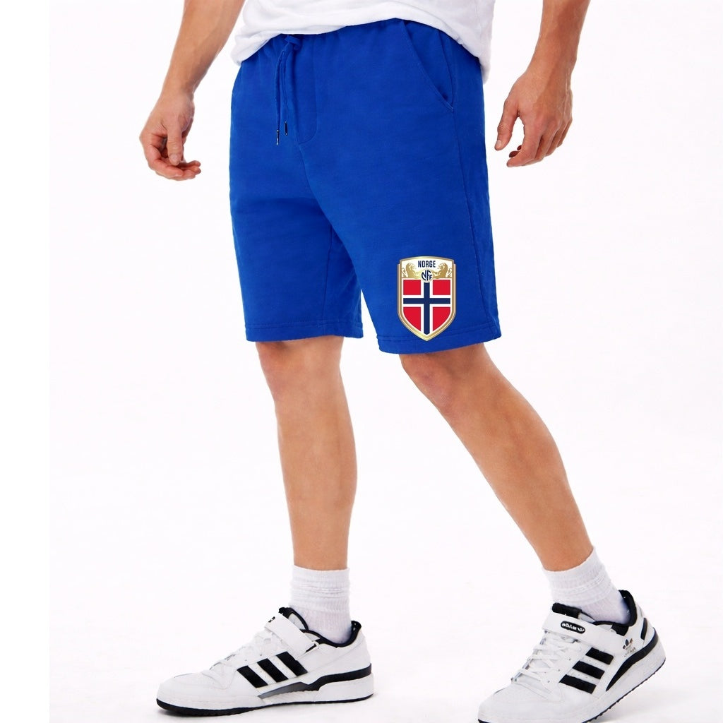 Men's Norway Soccer Fleece Cotton Shorts