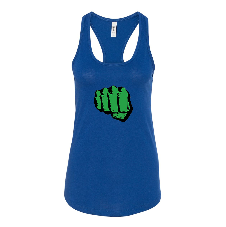 Women's Hulk Punch Racerback Tank Top Shirt – Tee
