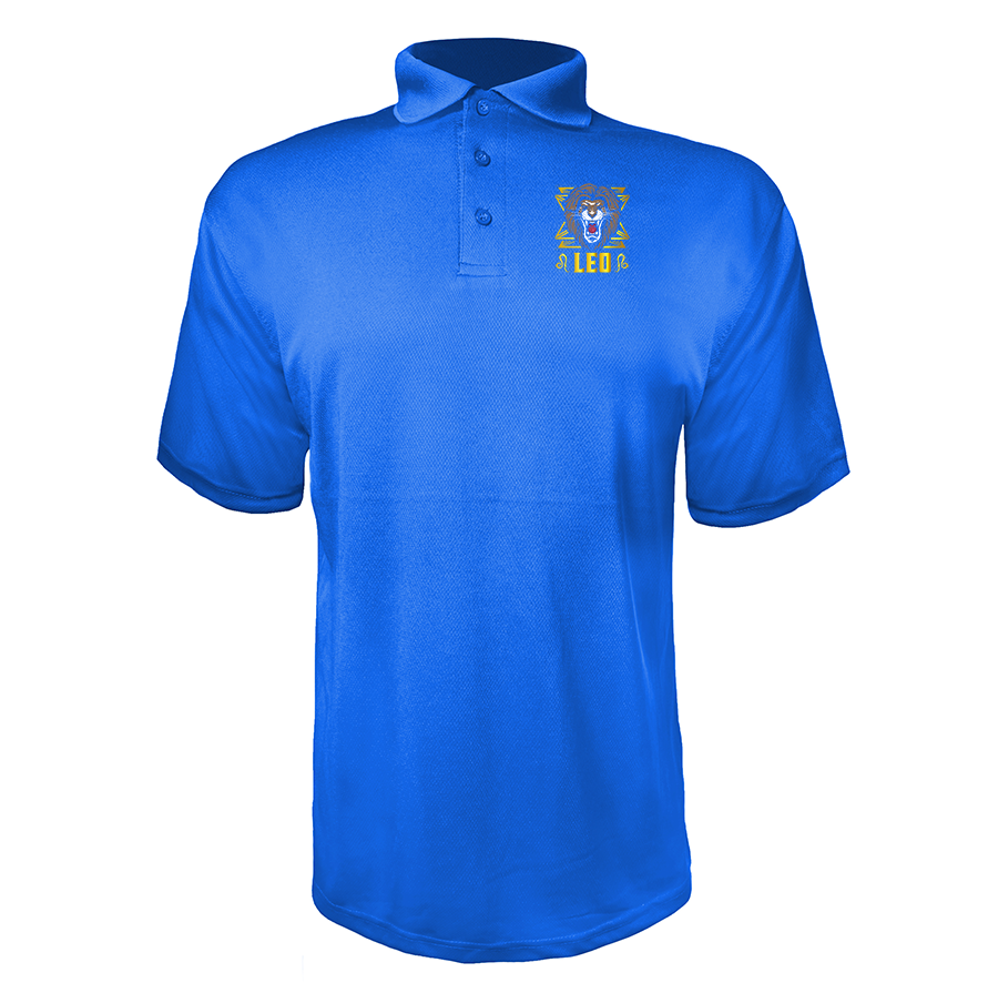 Men's Leo Zodiac Sign Polyester Polos