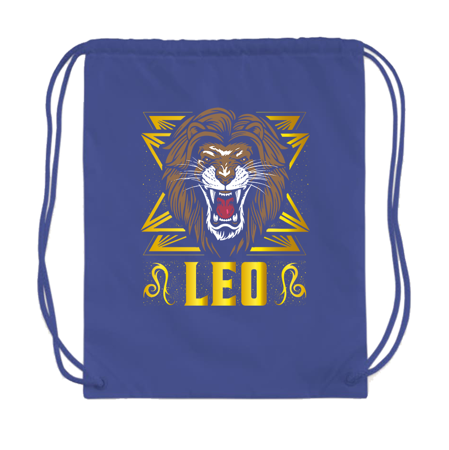 Leo Zodiac Sign Drawstring Bag