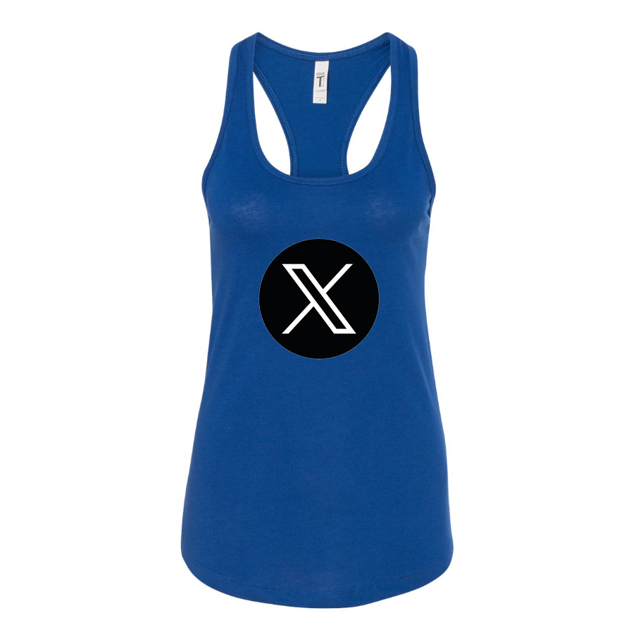 Women's Twitter X Racerback Tank Top