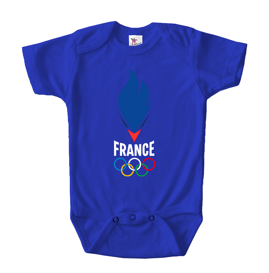 France Olympia 2024 Baby Romper Onesie