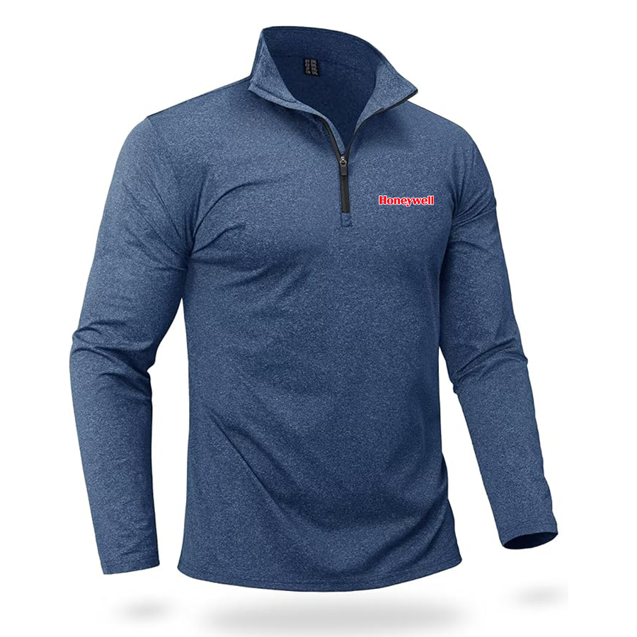 Men's Honeywell  Quarter Zip Pullover Premium Fleece Lined Heather Long Sleeve Golf Shirts Midweight 1/4 Half Zip Sweatshirts