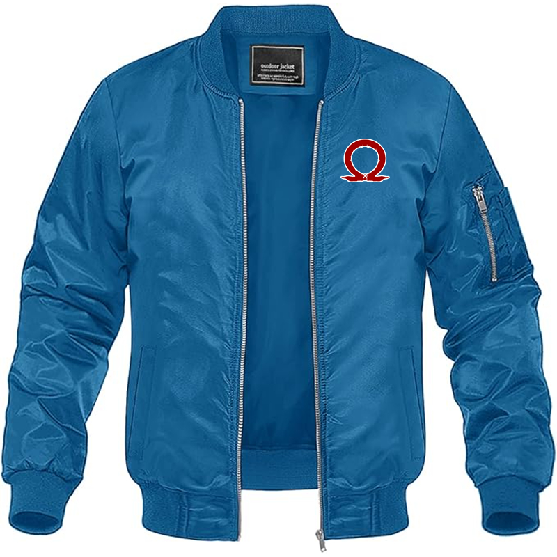 MAGNIVIT Men's God Of War Lightweight Bomber Jacket Windbreaker Casual Fall Spring Outdoor Coat