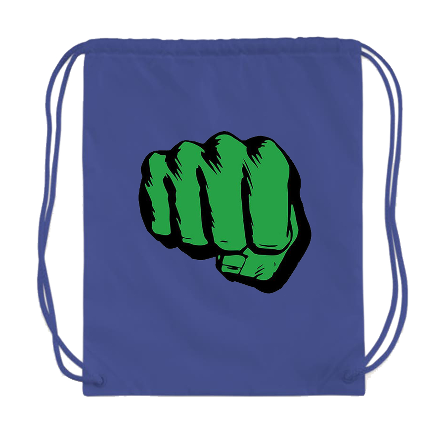 Hulk Punch Drawstring Bag