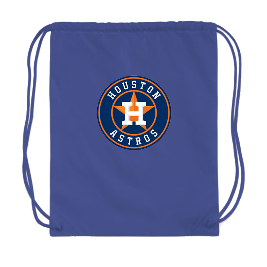 Houston Astros Baseball Drawstring Bag