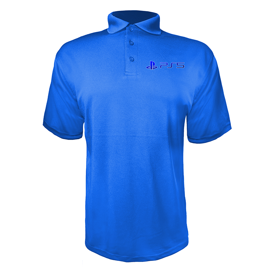 Men's Play Station PS5 Polyester Polos